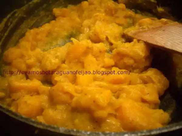 Receita Escondidinho de linguiça com abóbora