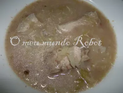 Receita Sopa de couve com feijão e carne de porco