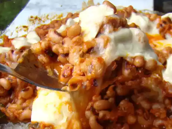 Receita Feijão frade com atum no forno