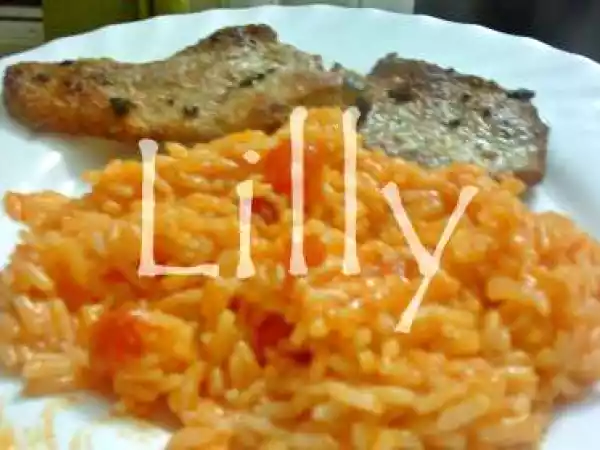 Receita Arroz de tomate