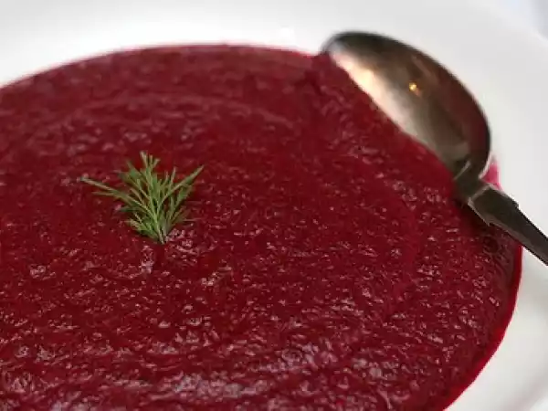 Receita Sopa creme de beterraba light