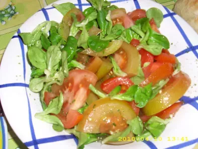 Receita Salada simples de canónigos