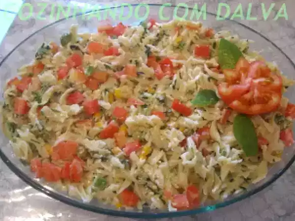 Receita Macarrão com maionese