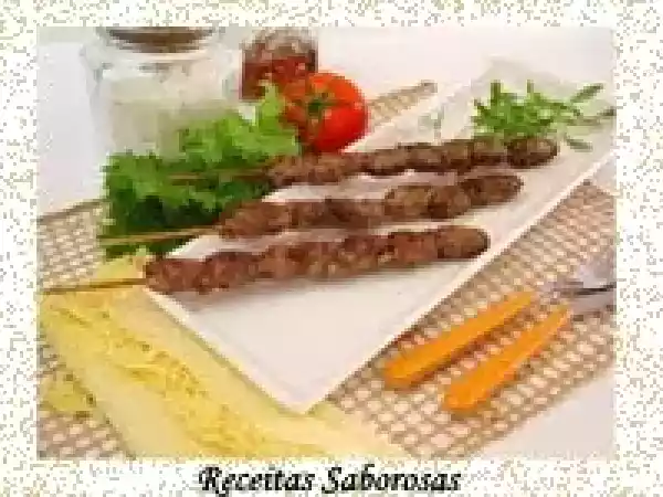 Receita Espetinho de coração de frango