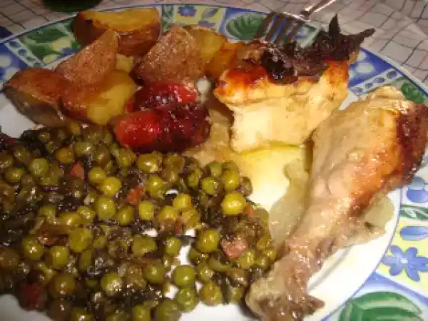 Receita Frango com salsichas - receita da nigella