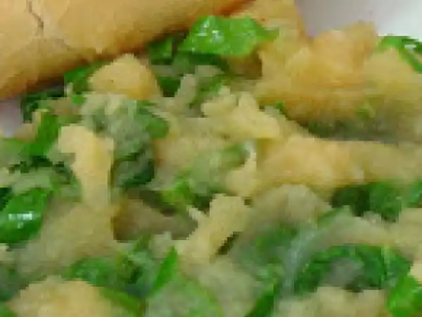 Receita Purê de batata com couve (vegana)