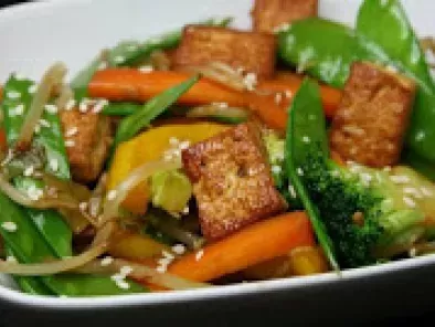 Receita Legumes com tofu (vegana)