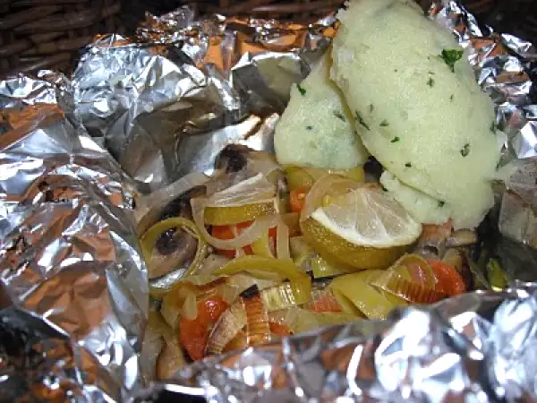 Receita Esmagada de batata com ervas