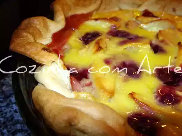 Receita Tarte de maça com frutos vermelhos