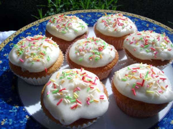 Receita Queques de baunilha