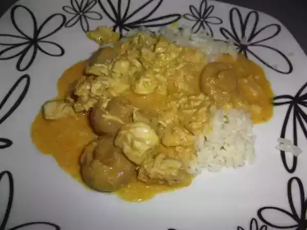 Receita Caril de frango