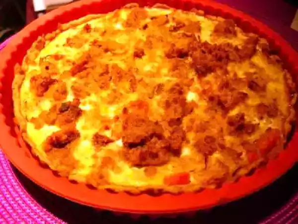 Receita Quiche de alheira