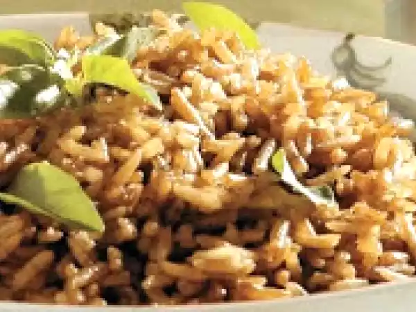 Receita Arroz com cerveja (vegana)