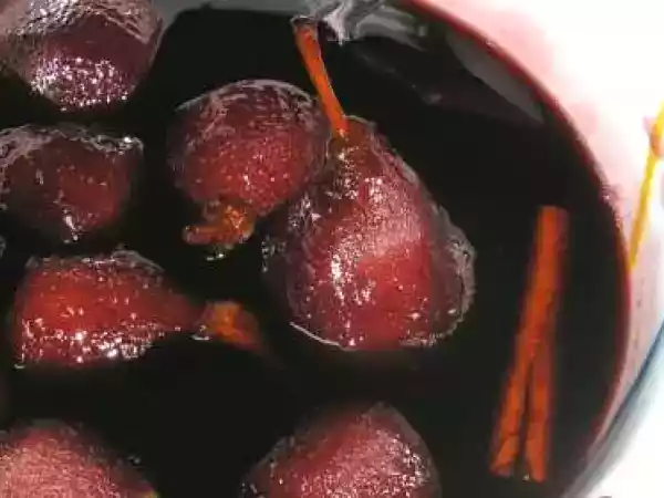 Receita Peras bêbedas