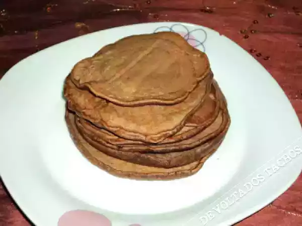 Receita Panquecas de chocolate