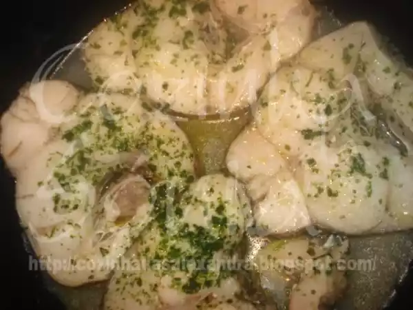 Receita Abrotea no tacho rodeada de coentros...