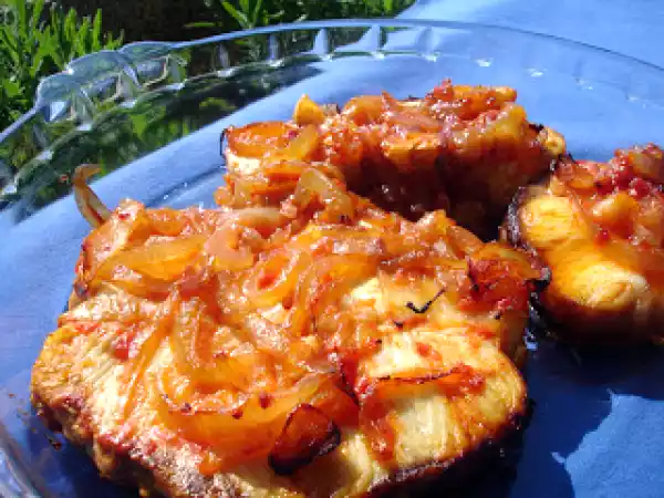 Receita Postas de tintureira assada no forno