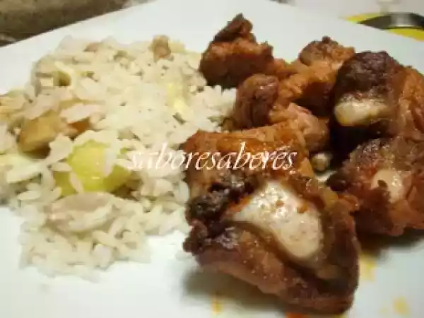 Receita Arroz de castanhas