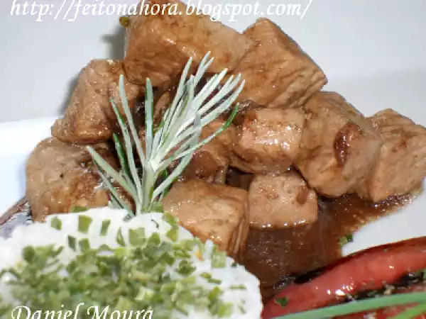 Receita Lombinho de porco com molho balsâmico