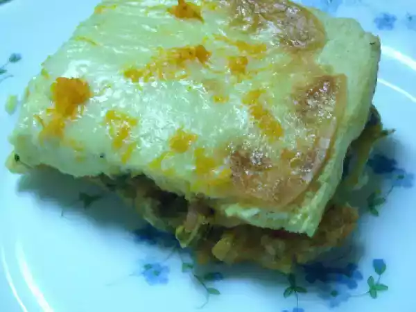 Receita Empadão de pão e alheira de aves
