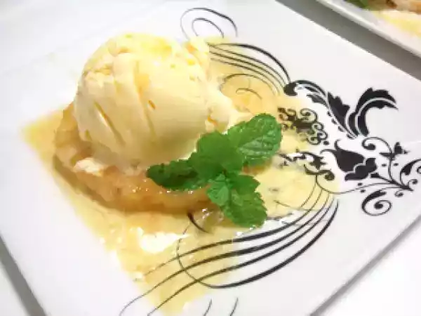 Receita Abacaxi flambado