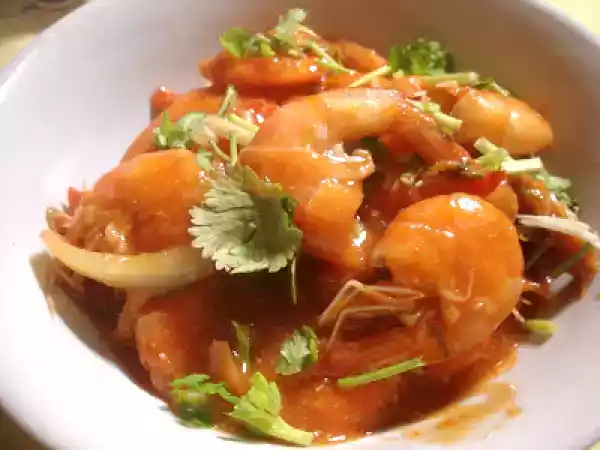 Receita Camarão agridoce