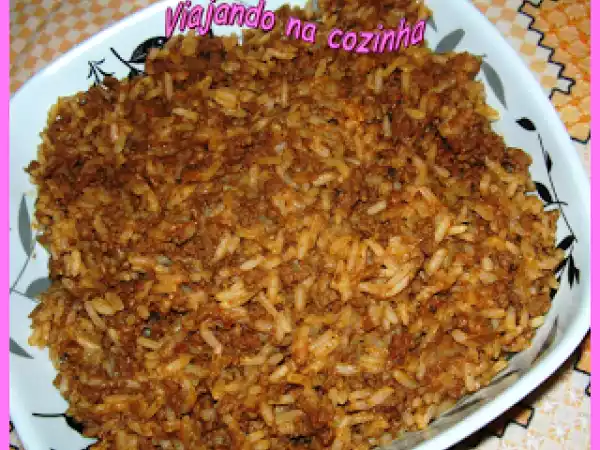 Receita Receita: arroz com carne moída