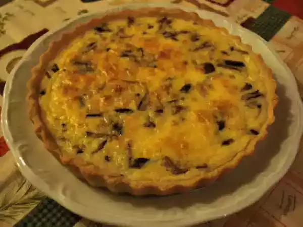Receita Quiche de shitake