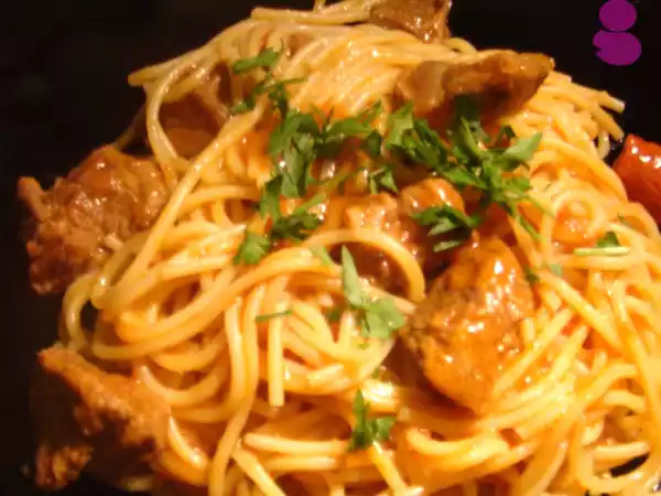 Receita Carne de vaca guisada com massa
