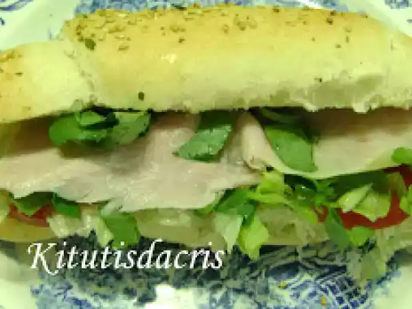 Receita Pão tipo subway