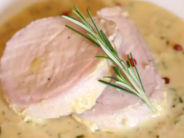 Receita Filé suíno ao molho de mostarda dijon e vinho branco