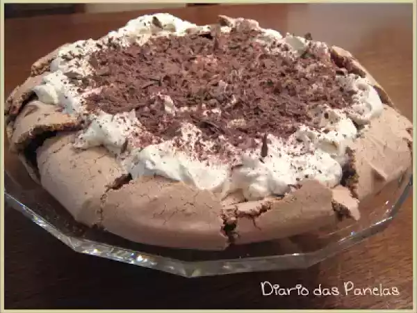 Receita Pavlova de chocolate
