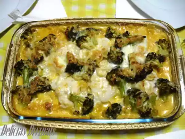 Receita Medalhões de pescada gratinados com bróculos