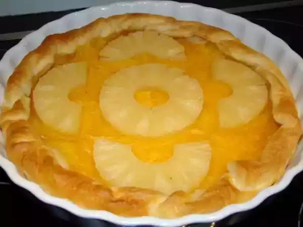 Receita Tarte de ananás com bage cremin