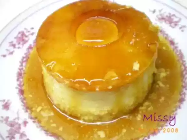 Receita Pudim de ananás