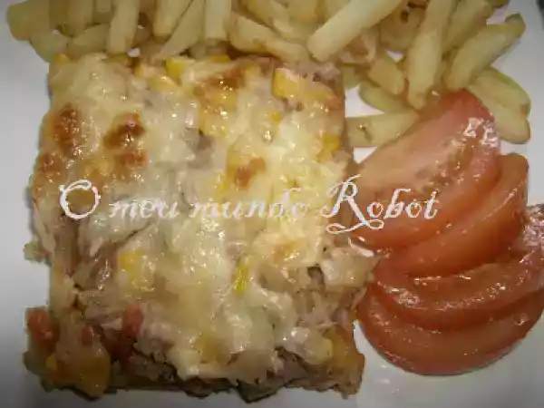 Receita Bimby - pizza de atum e milho