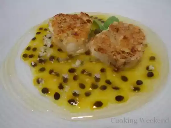 Receita Receitas - pintado grelhado com castanhas do pará e molho de maracujá