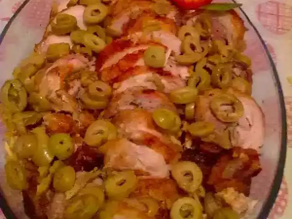 Receita Frango desossado e recheado