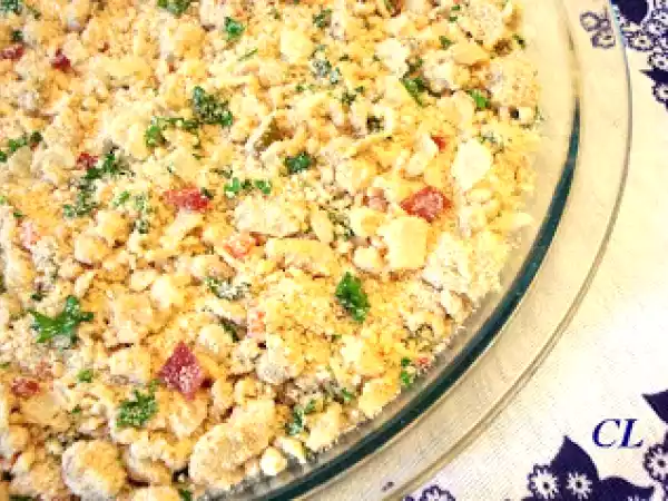 Receita Farofa de bacon e passas