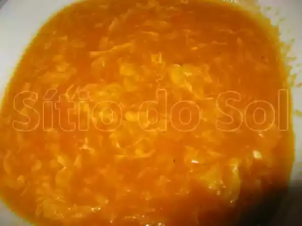 Receita Sopa de tomate com ovo