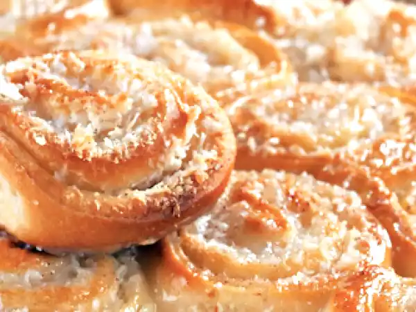 Receita Pão doce recheado com creme de coco