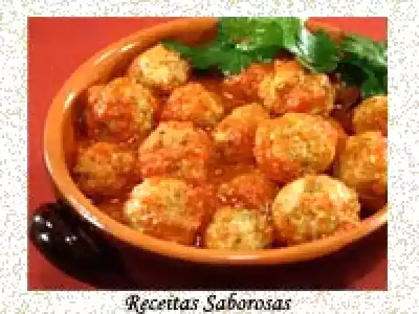 Receita Almôndegas de frango