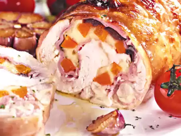 Receita Enrolado de frango recheado