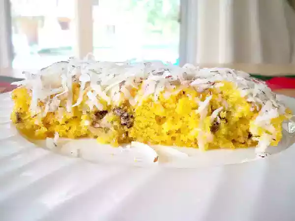 Receita Bolo de cenoura com nozes e coco