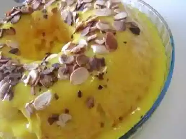 Receita Molotof de amêndoa com doce de ovos