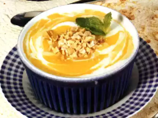 Receita Doce de pêssego e iogurte