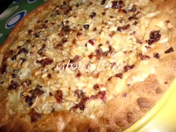Receita Tarte de amêndoa e mirtilos