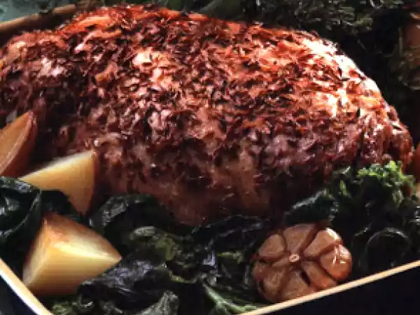 Receita Pá de borrego na assadeira