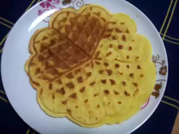 Receita Waffles de natas - o primeiro lanche do ano para as crianças