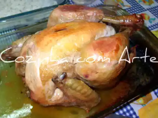 Receita Capão assado no forno